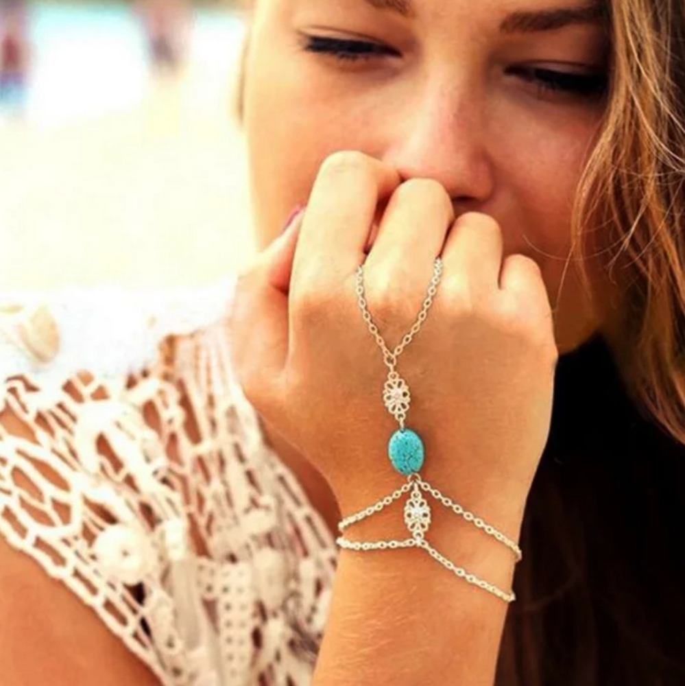 ♡Thalia♡ Bohemian Chain Bracelet - Picture 3 of 5